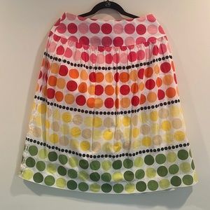 Talbots, 6P, Skirt, multi-color polka dot.